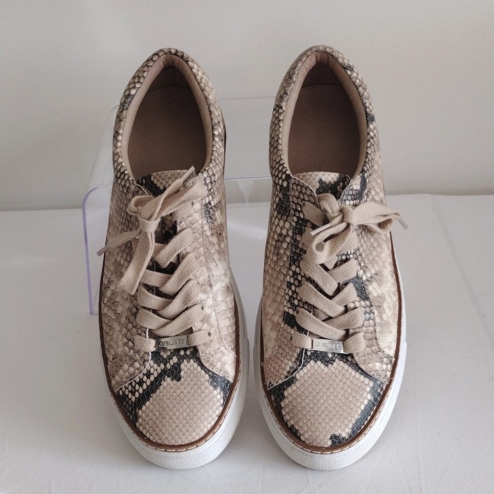 J/Slides Snake Skin Print Sneakers Size 8.5